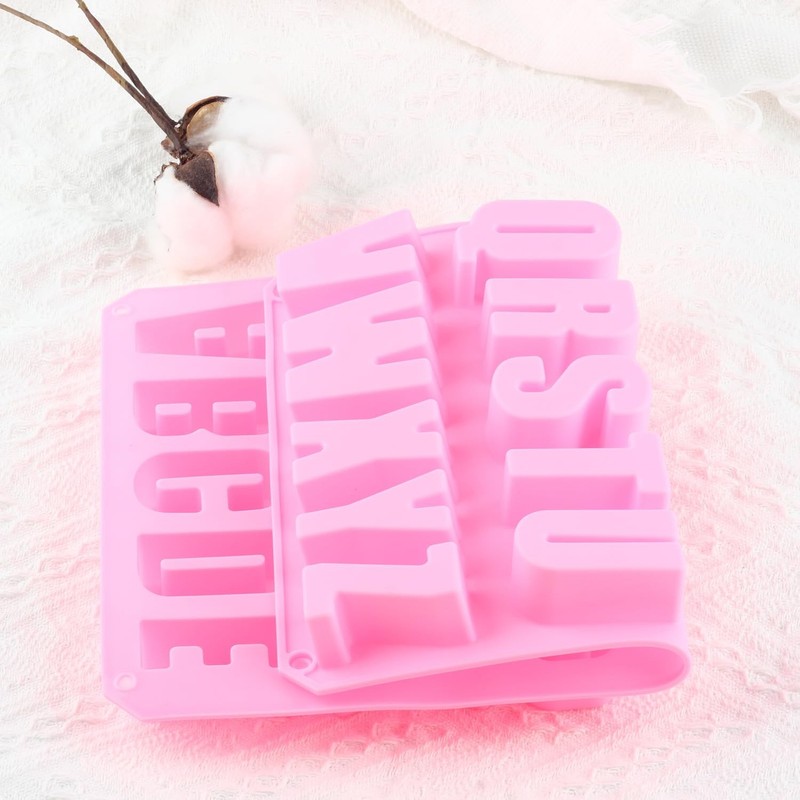 26 Cavities Silicone Letter Molds Alphabet Template Molds for Chocolate Candy gallery