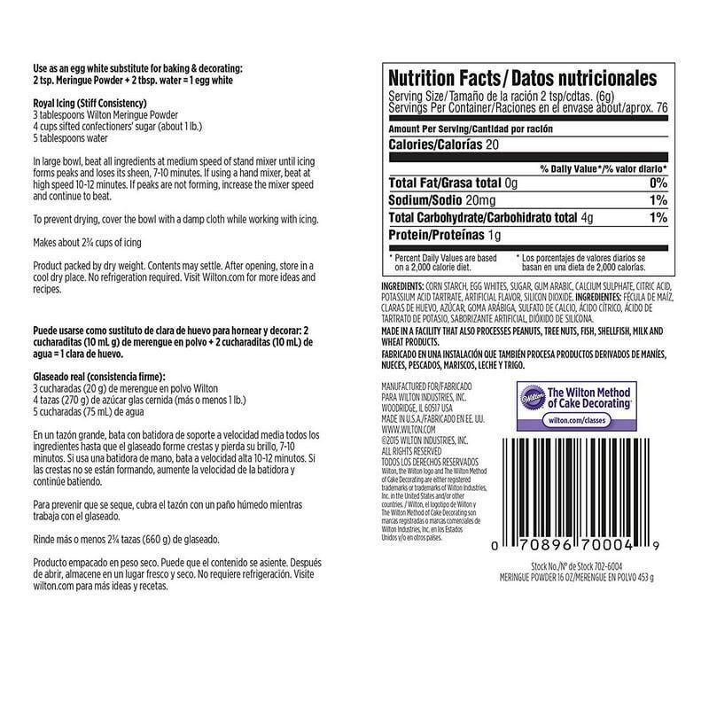 (2 pack) Meringue Powder, Egg White Alternative, 16 oz. (453 G) gallery