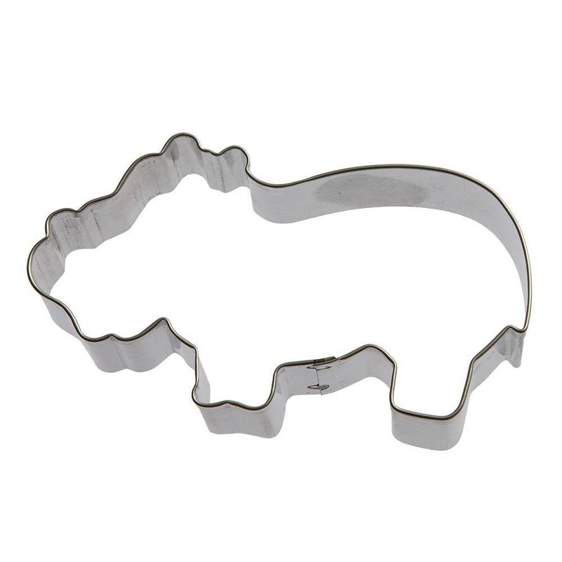 Hippo 4” Cookie Cutter Metal Safari Zoo Animal Made in the USA