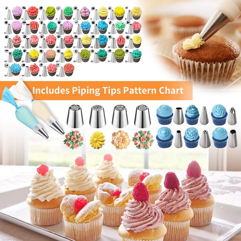 Cake Decorating Tools Supplies Kit 236 PCS Storage Case Fondant Blue gallery