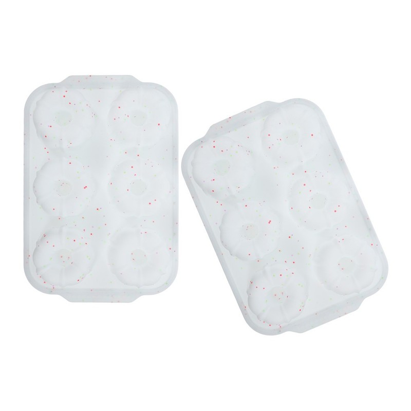 2Pcs Reusable Silicone Donut Baking Molds with Metal Support for Even Heat Cakes gallery