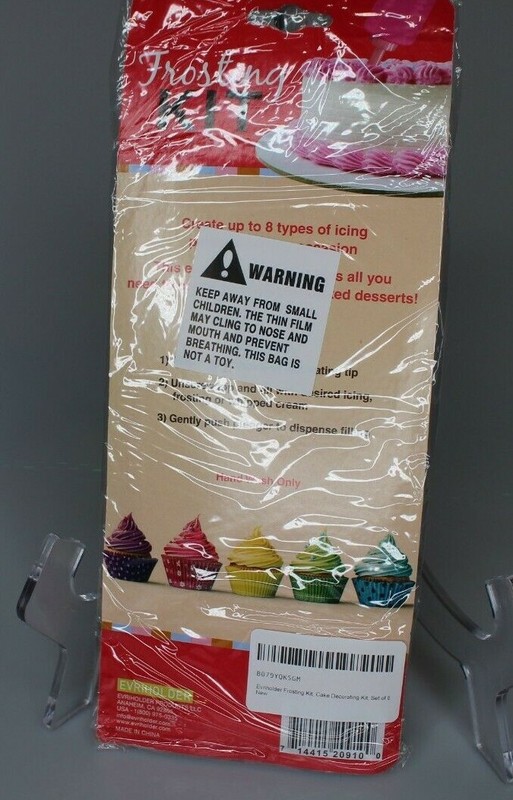 New Frosting Cake & Cupcake Decoration Kit Evriholder Baking Tools 9 Pieces gallery