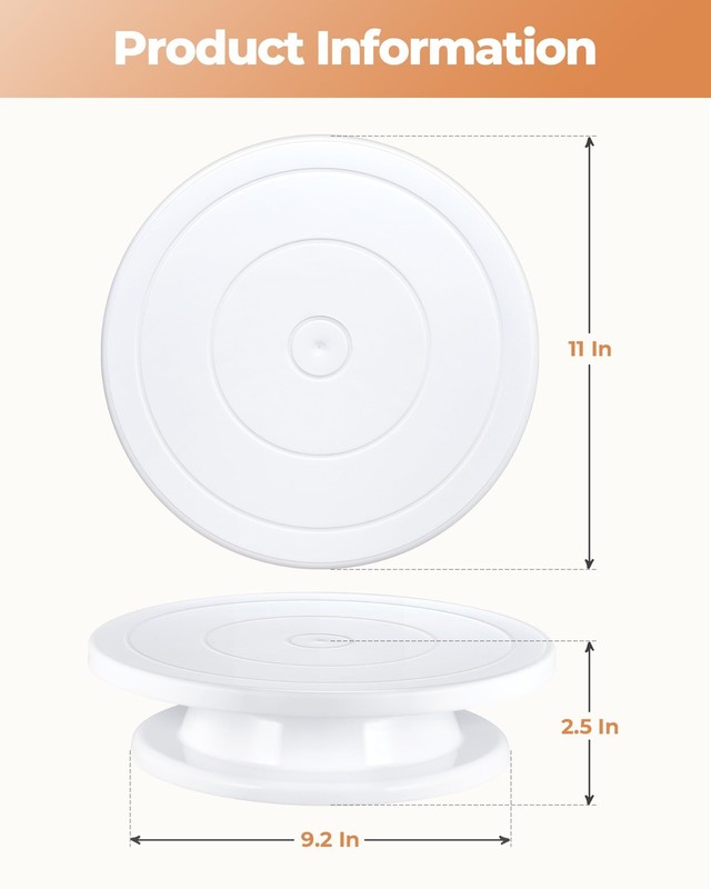 Kootek Cake Stand, 11 Inch Rotating Cake Turntable for Decorating, Display & ... gallery