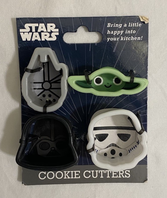 Star Wars Miniature Plastic Mini Cookie Cutters Set Of 4 VINTAGE-NIP