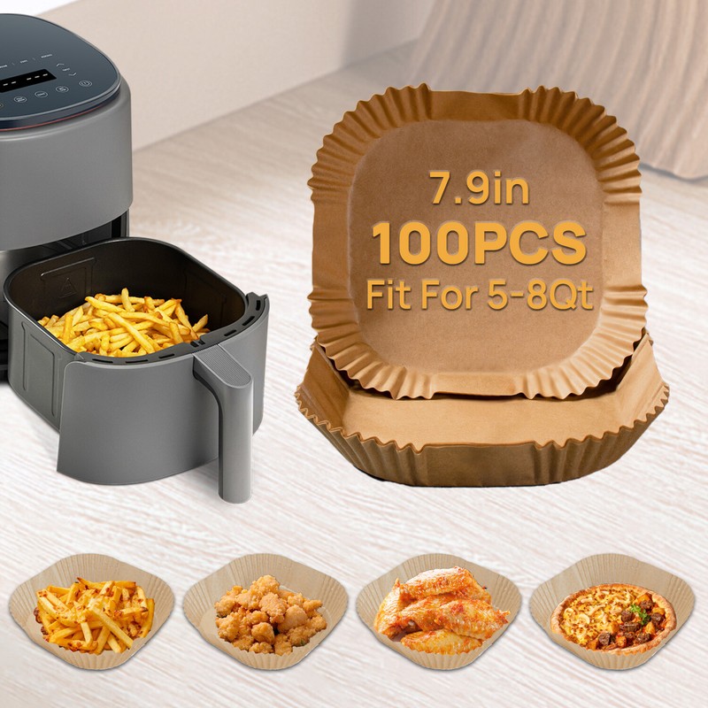 Air Fryer Paper 100 Sheets, 20cm – Quick Cleanup & Non-Stick