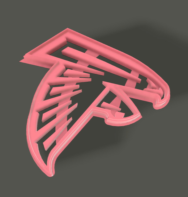 Cookie Cutter Atlanta Falcons NFL Logo.