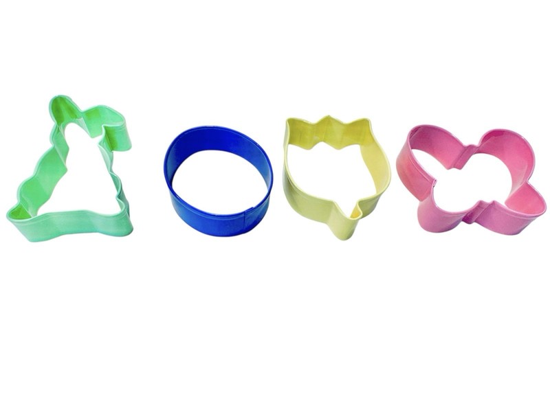 Wilton Easter Spring Stainless Cookie Cutter Set 4 Tulip Butterfly Egg Bunny gallery