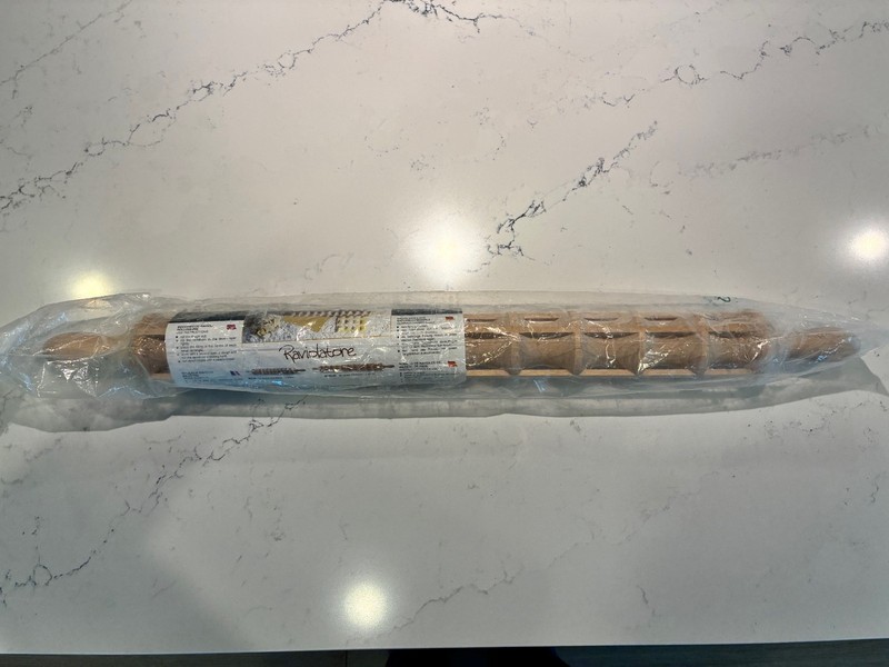 Beechwood Ravioli Rolling Pin with Natural Finish NEW by Raviolatore gallery