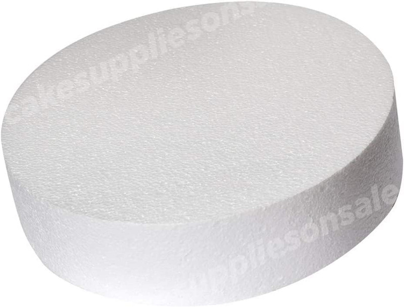 8" round Cake Dummy 4" High Foam Cake Dummies Polystyrene Circle Dummy for Weddi gallery