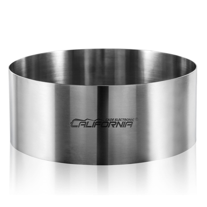 Cake Ring, 8 Inch Cake Rings for Baking, 20CM Fixed Round Stainless Steel Cak…