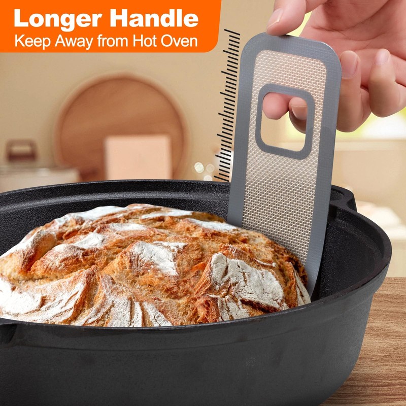 Sourdough Silicone Bread Sling -Oval and Round 8.3 inch, Oval 6.3 Gray gallery