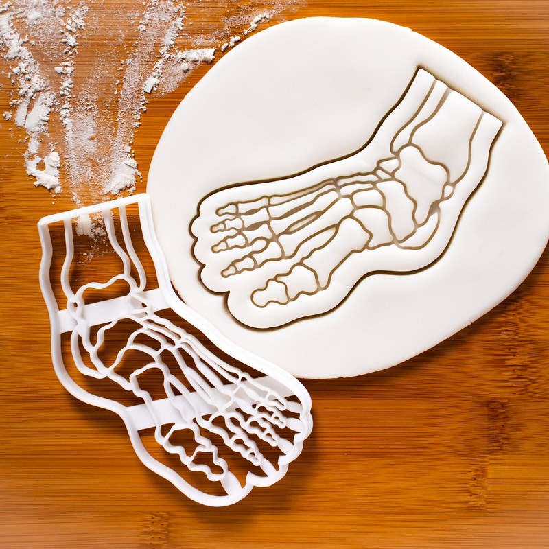 Knee & Foot Bone X-Ray Cookie Cutters Set -Radiology orthopedic anatomy get well gallery