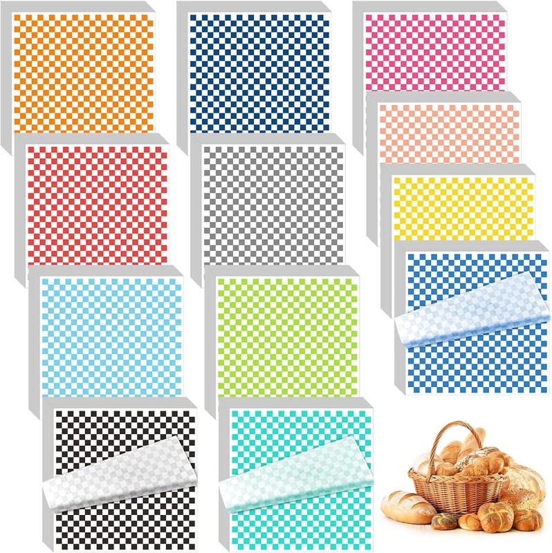 1200 Sheets Waxed Deli Paper Sheets Sandwich Wrap 12 x 12 Inch