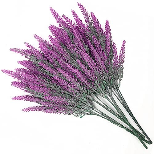Artificial Lavender, Faux Plastic Plants Fake Flowers Bouquet Home Bridal gallery