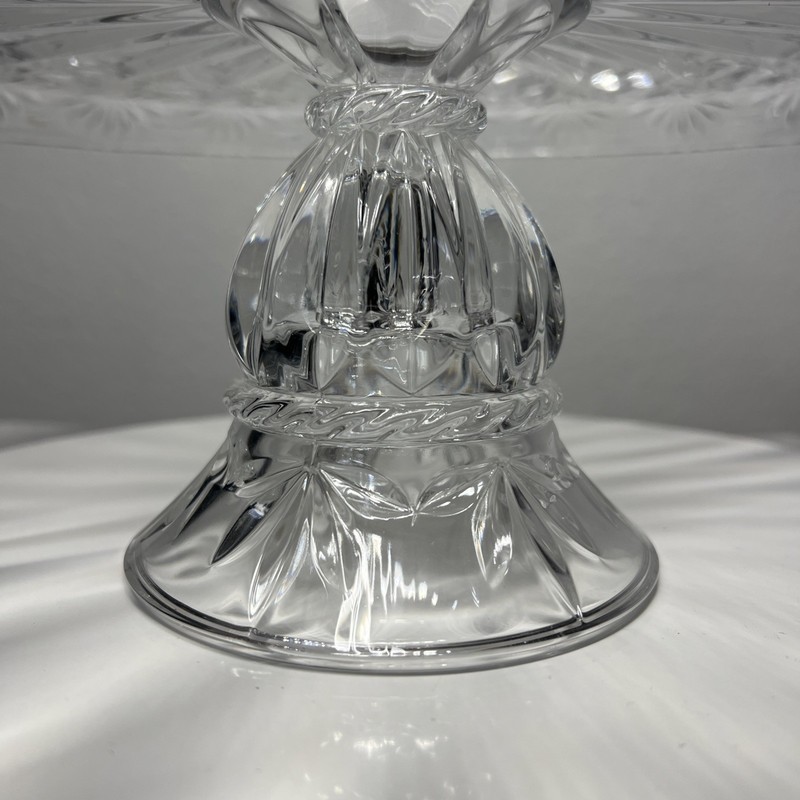 Cristal d Arques Cake Stand Corinth Lead Crystal Footed 12.5” Pedestal W/ Box gallery