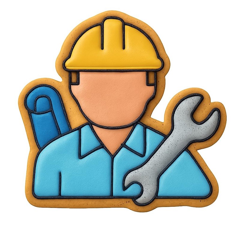 Field Engineer Cookie Cutter - 4x4" Creative Home Baking Set gallery