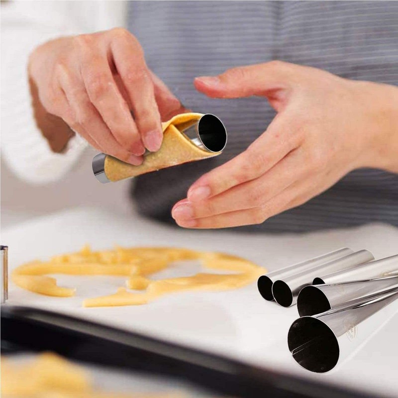 16 PCS Stainless Steel Cannoli Tubes Kit Tubular Baking Molds Pastry Forms gallery