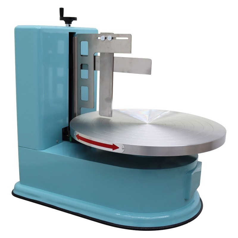 110V Cream Spreading Coating Smearing Machine for 4″-16″ Cake 19.7″ Turntable