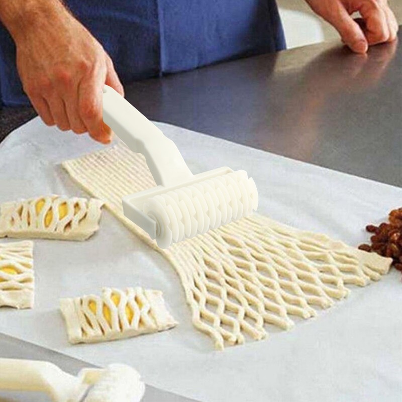 Roller Cutter Kitchen Gadgets Pastry Lattice Pie Plastic Roller Cutter gallery