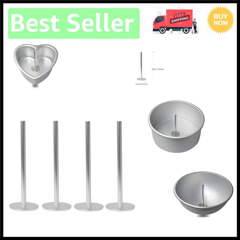 Easy-Clean 4″ Stainless Steel Cake Heating Cores – Bake Flawlessly Every Time