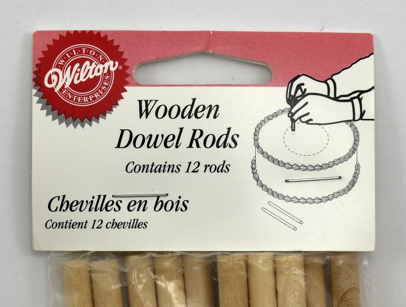 Wilton Wooden Dowel Rods - 12 Per Pack - NOS - 12 in Long x .25 in 399-1009 gallery