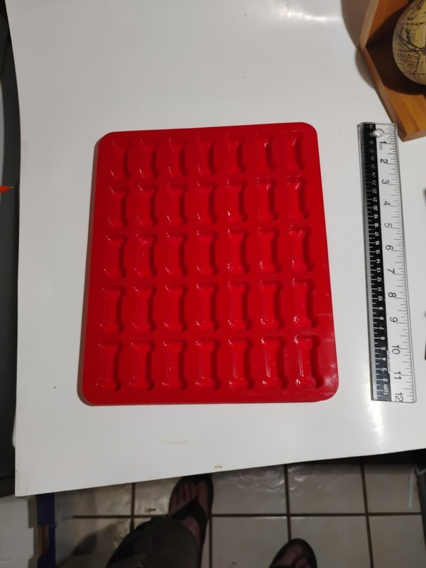 Dog Biscuit Mold/Mrs. Anderson 35 Biscuit 2 Inch X .75 Inch Silicon Mold