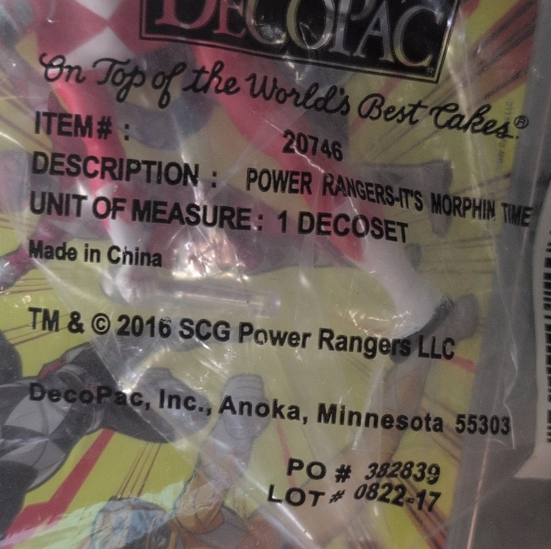 DecoPac Power Rangers It's Morphin Time Reusable Decoset Cake Topper 20746 gallery