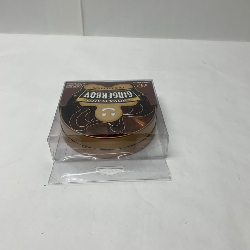 Copper Plated Gingerboy 3 Sizes Cookie Cutters With Storage Case Y2K New gallery