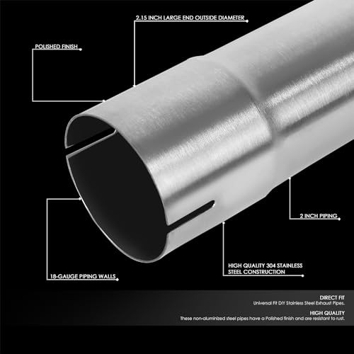 16Pcs 2 Inches DIY Custom Exhaust Tubing Mandrel Bend 2Inch Stainless Steel gallery