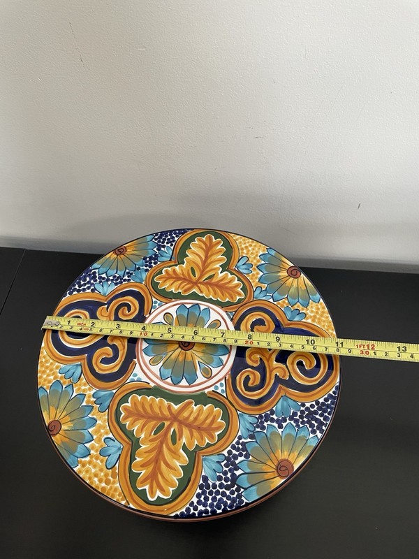 World Bazar Ceramic Cake Stand W/server, High Quality Ceramic Serving Dish 11” gallery