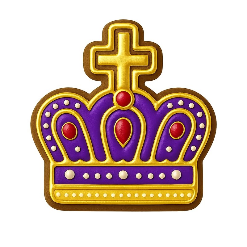 Imperial Crown Cookie Cutter - 4x3.6" Fun Party Baking Kitchen gallery