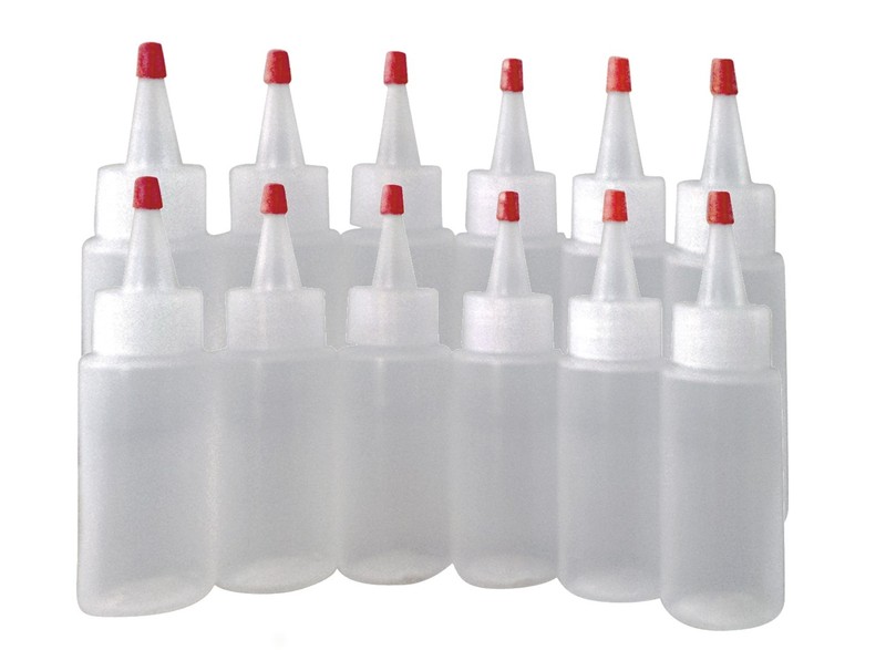2oz Plastic Squeeze Bottle Yorker Cap 12/pk New 60ml condiment paint glue dye
