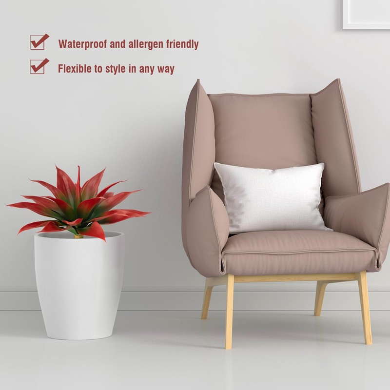 Ttranewsoo Large UV Resistant Artificial Agave Plants for Indoor/Outdoor Decor gallery