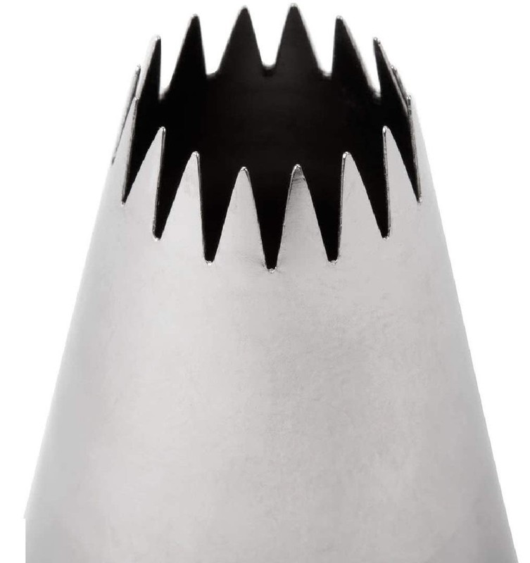# 867 French Star Pastry Tip .56 Inch Opening Diameter Stainless Steel