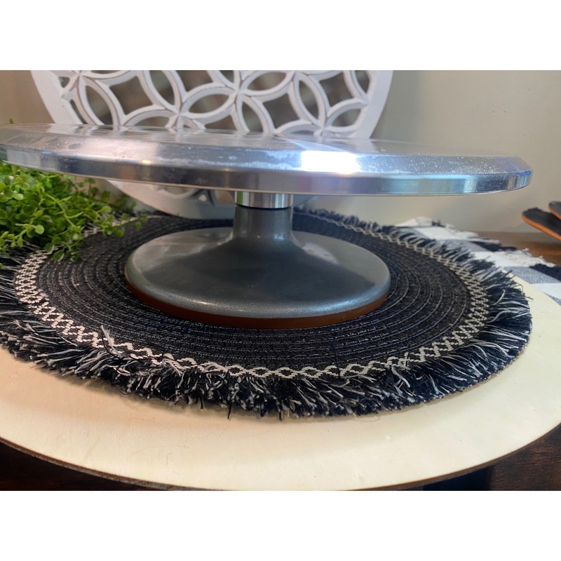 Professional Aluminum Revolving Cake Decorating Stand 12 inch Rotating Turntable gallery