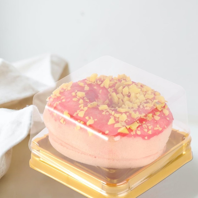 150 Pack Clear Plastic Mooncake Boxes with Lids - Square Dessert Packaging Trays gallery