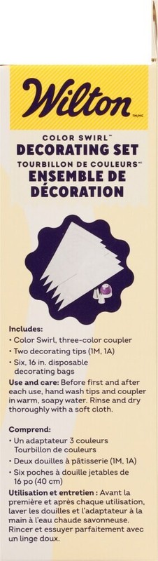 Wilton Color Swirl Decorating Set (3-Color Coupler, 2 Decorating Tips - 1M, 1A) gallery