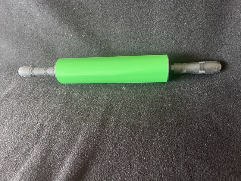 Green Non-Stick Rolling Pin with Ergonomic Handles