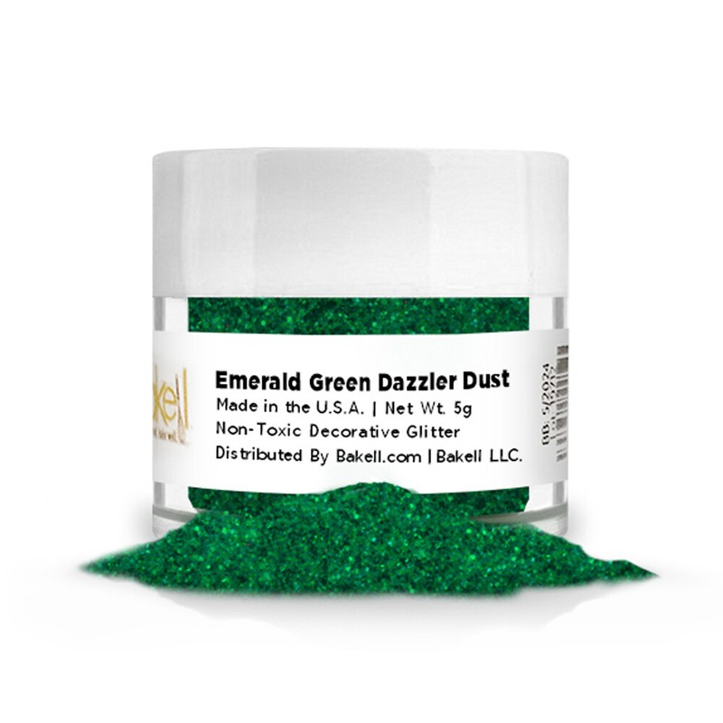 Bakell® 5g Emerald Green Dazzler Dust™ Non Toxic Decorating Glitter gallery