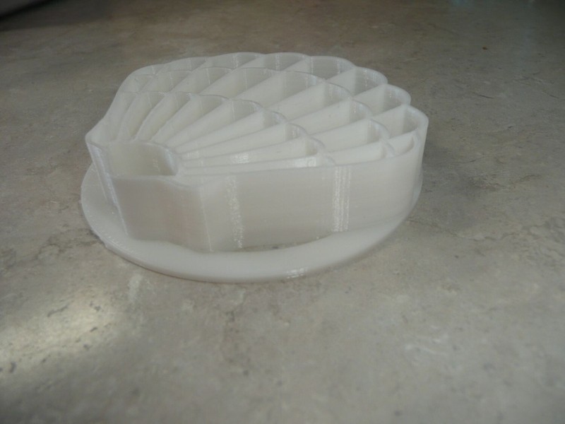 MINI SIZE SCALLOPED SHELL CONCHA COOKIE CUTTER MEXICAN SWEET BREAD STAMP PR4895 gallery