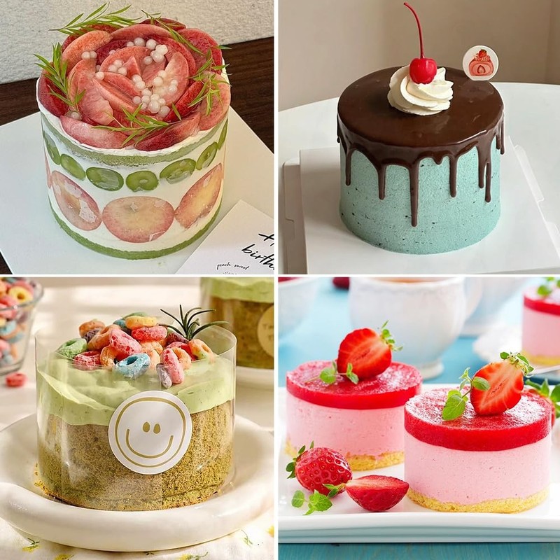 Cake Collars Transparent Acetate Strips Clear Mousse Baking 5 Inch 2 PCS gallery