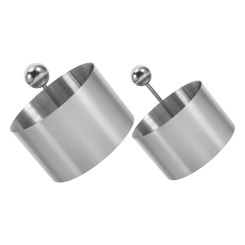 2pcs Hamburger Press Patty Maker – Stainless Steel Smasher Tool – Beef