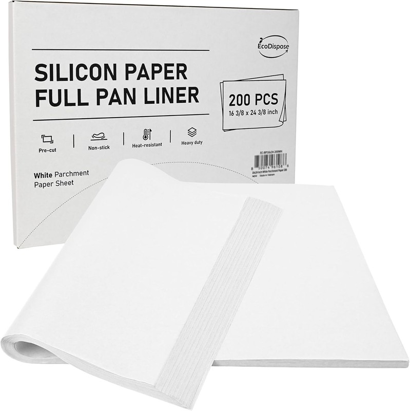 Non-Sti Precut Parchment Paper Baking Sheets Full Pan liner