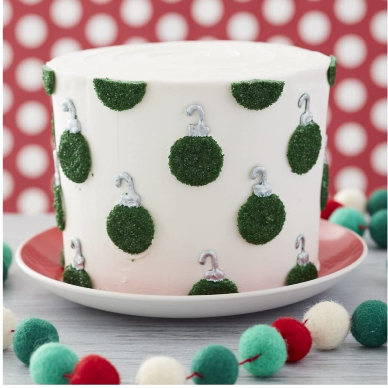 Pack of 2 Red Green Food Glitter Sanding Sugar for Holiday Baking Treats gallery