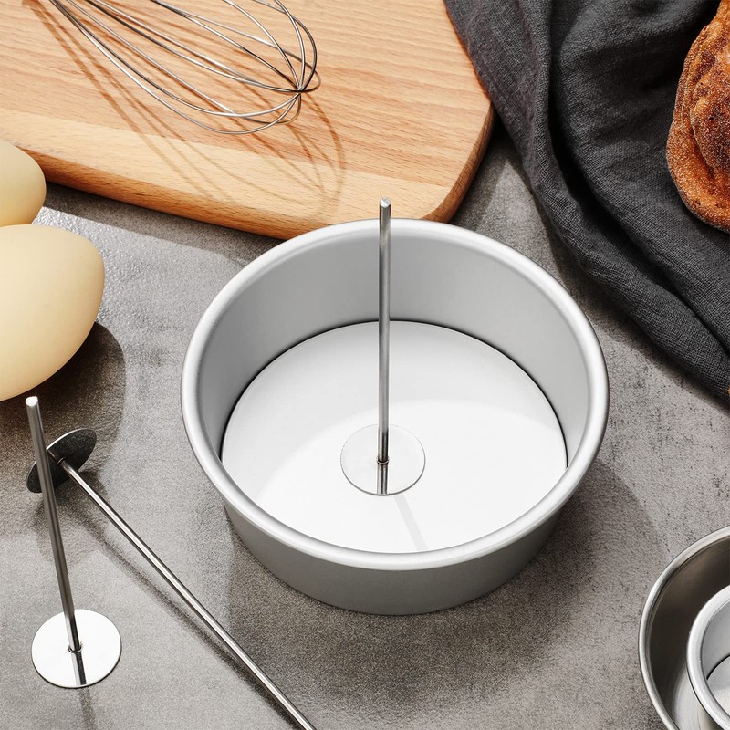 Cake Heating Rod 4 PCS 5.71 Inch Sliver Baking Nails Stainless Steel Core gallery