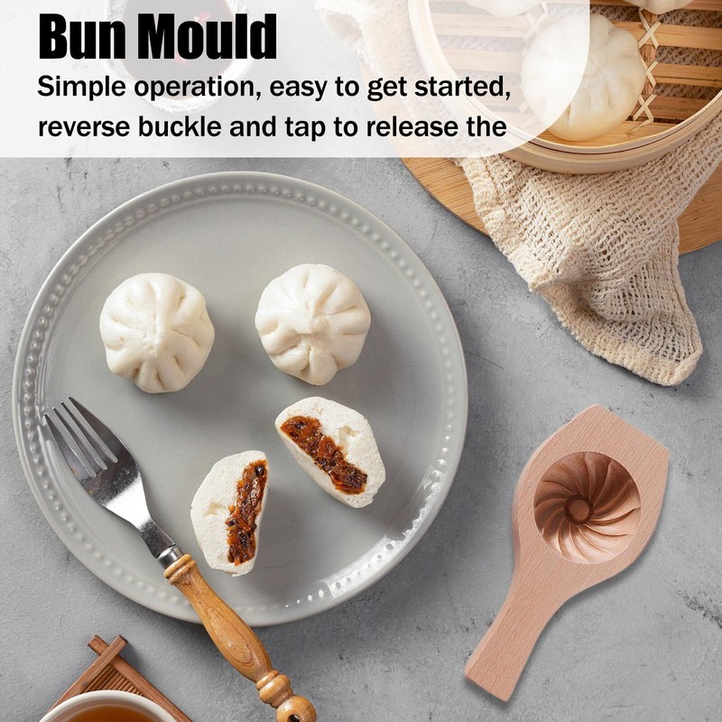 Diy Steamed Bun Wooden Moon Cake Flower Shape Cookie Mid Autumn Diy Steamed B... gallery