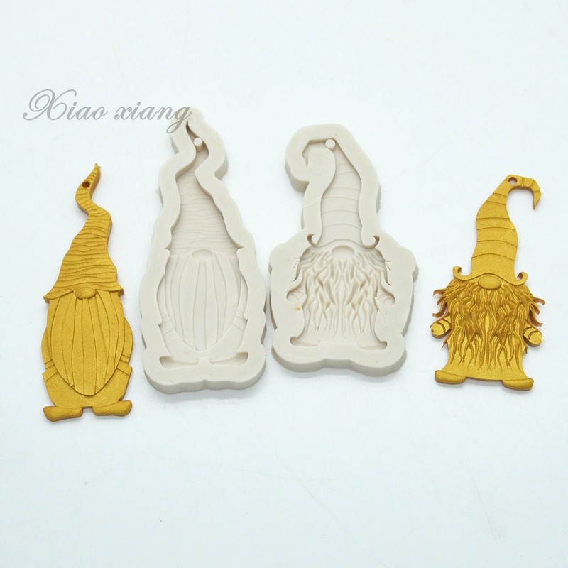 2pc Santa Head Silicone Mould Christmas Cake Decorating Tools Santa Claus gallery