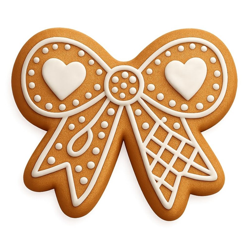 Looped Yarn Bow Cookie Cutter & Stamp, Fondant & Clay - 4x3 gallery