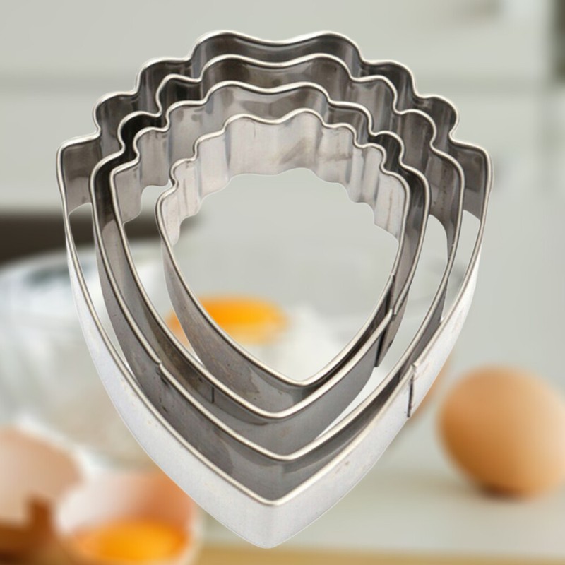 4Pcs Stainless Steel DIY Cookie Cutter Molds Modeling Peony Petal Shape Molds gallery