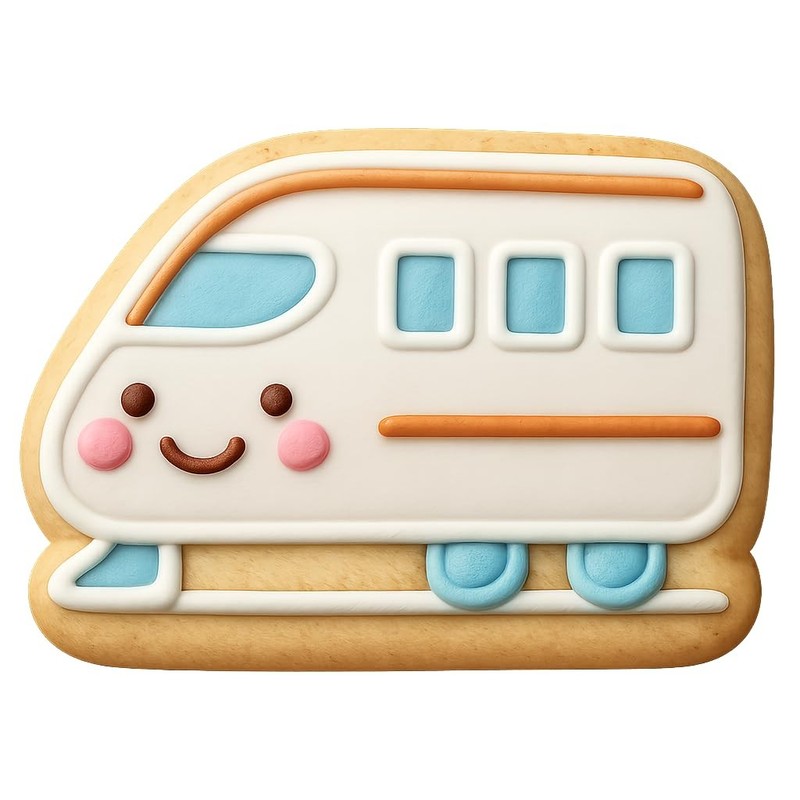Blushing Bullet Train Cookie Cutter - 4x3" Creative Kitchen Fun Baking gallery